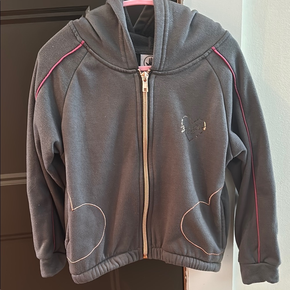 Body Glove Gray and Pink Hoodie with Fleece Material and Stylish Design